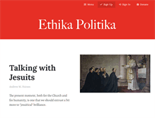 Tablet Screenshot of ethikapolitika.org